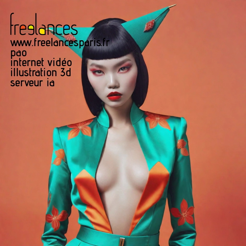 Pao mise en page internet vidéo illustration 3d serveur IA générative AI freelance paris studio de création magazines lhdugd70